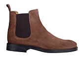 Chelsea boots cuir homme Velours brun - FANGLER GOMME CITY II
