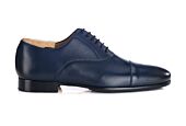 Richelieu homme Marine - semelle cuir avec patin - LENNOX PATIN