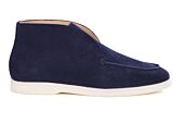 Low boot homme en velours marine style Chelsea - ANKONA