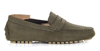 Mocassin Homme Nubuck Kaki - FERGUSON