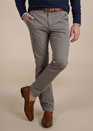 Pantalon chino homme Taupe - KYRK