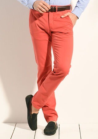 Pantalon chino homme Corail - KYRK
