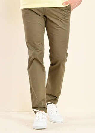 Pantalon chino homme Olive Foncé - KYRK