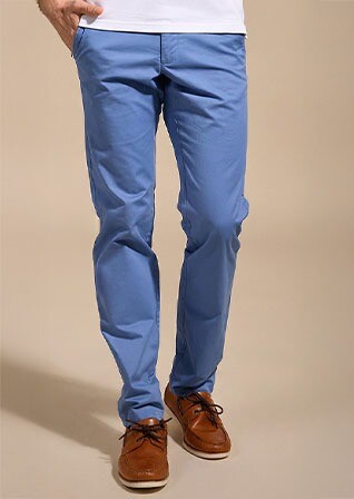 Pantalon chino homme Bleu moyen II - KYRK