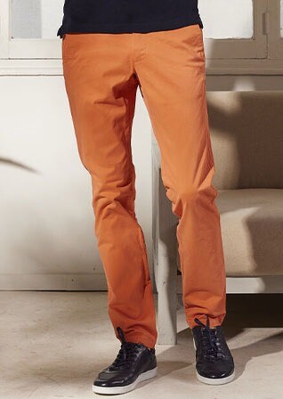 Pantalon chino homme Orange givré - KYRK