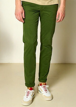 Pantalon chino homme Vert forêt - KYRK