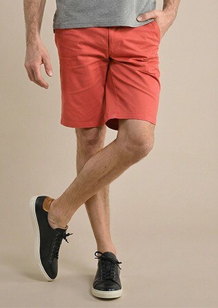 Bermuda chino homme Corail - BARRY