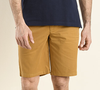 Bermuda chino homme Tabac - BARRY