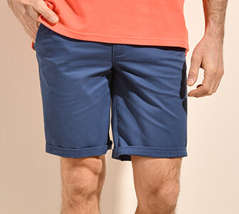 Bermuda chino homme Bleu Franc II - BARRY