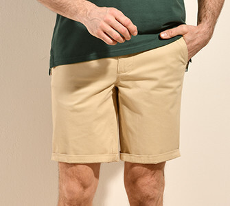 Bermuda chino homme Sable - BARRY