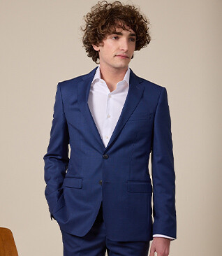 Veste de costume homme Bleu Franc - LAZARE