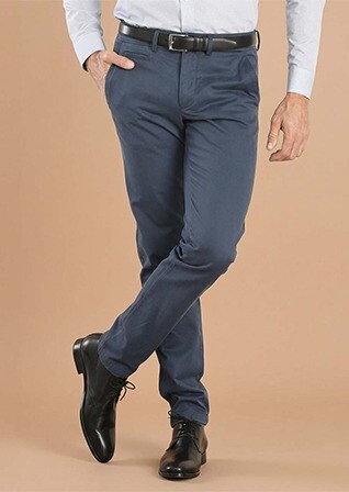 Pantalon chino homme Bleu - NIGEL II