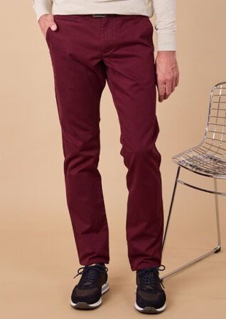 Pantalon chino homme - Bordeaux - NIGEL II