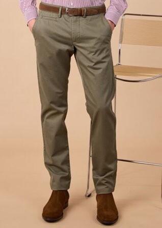 Pantalon chino homme - Kaki clair - NIGEL II