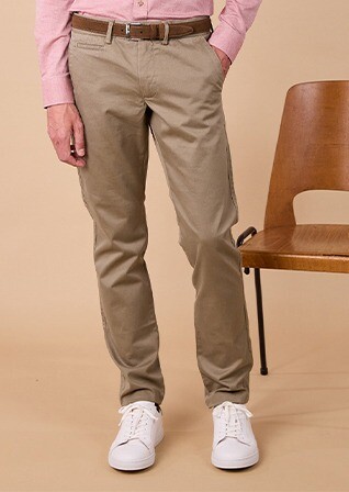 Pantalon chino homme - Olive Clair - NIGEL II