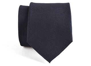 Cravate homme soie Unie Marine