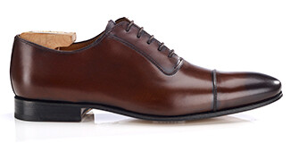 Richelieu homme chocolat patiné en cuir - RINGWOOD