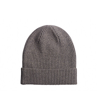 Bonnet laine homme Gris taupe chiné - BENNETH