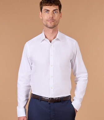 Chemise Oxford coton blanc - EVRARD