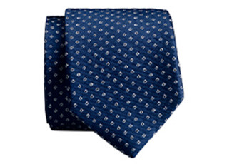 Cravate homme Soie Motif carré Bleu Pétrole