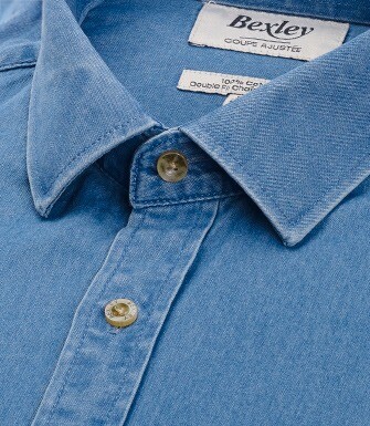 Chemise jean homme Denim - JACQUEMIN