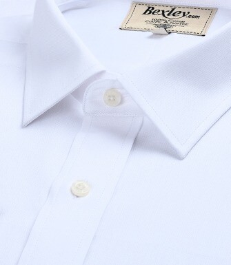 Chemise Blanche en coton - Col français - NORBERTIN