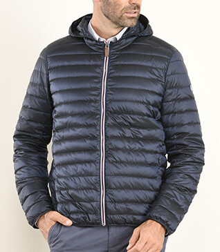 Doudoune légère homme à capuche Marine - SIVERT