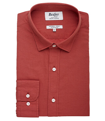Chemise coton lin Ocre - SILBERT