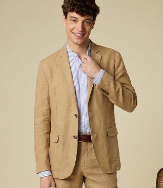 Blazer lin homme Desert - LUBIN
