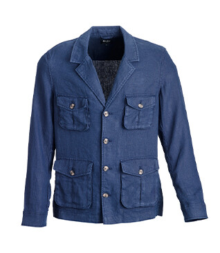 Veste saharienne homme Marine - JALBERT
