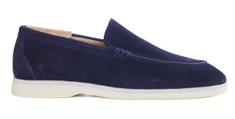 Mocassin homme - Velours Marine - MANASOTA III