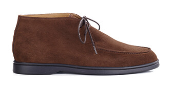 Bottines casual homme Velours Havane - SERENOA