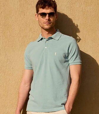 Polo homme Vert d'eau - ADGER