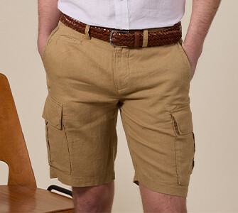 Bermuda cargo homme Désert - BORDEN