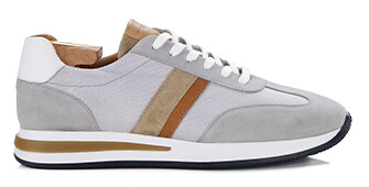Sneakers homme Gris Clair et Beige - KEILIRA