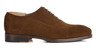 Richelieu homme Havane semelle cuir avec patin - GRAKLEY