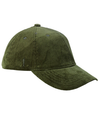 Casquette homme en velours de coton vert forêt - BRADWELL II