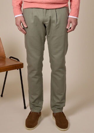 Pantalon chino homme Vert Tilleul - KASEY