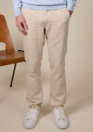 Pantalon chino homme Ficelle - KELVIN