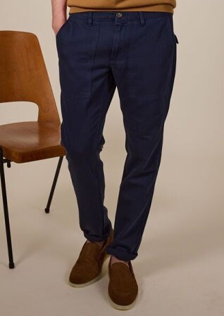 Pantalon chino homme Bleu Navy - KELVIN