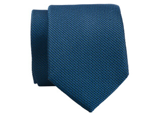 Cravate Soie Micro Motif Bleu Vert