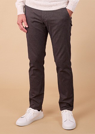 Chino Homme - Chevron Chocolat - JORDEN