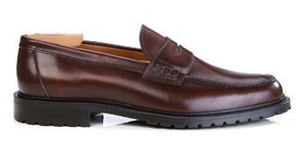 Mocassin homme en veau italien patiné - DOWARD GOMME