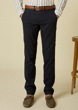 Pantalon chino homme Chevron Navy Foncé - KERYLL
