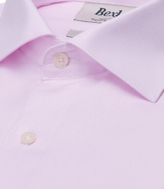 Chemise homme rose pâle en popeline - TOMMASSO CLASSIC