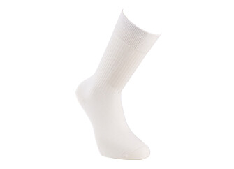 Chaussettes en coton à côtes - Écru