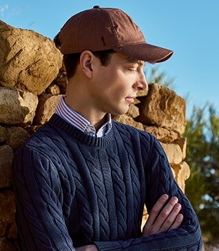 Casquette homme en Lin Havane - BRADWELL II