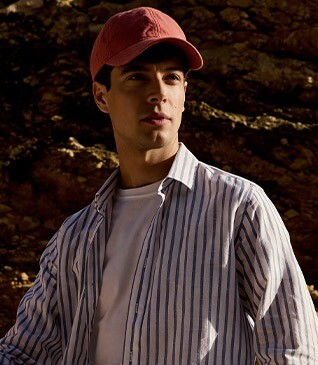 Casquette homme en Lin Corail - BRADWELL II