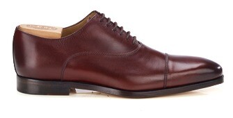 Richelieu Bordeaux Vif patiné en Semelle Cuir - SPEZIA