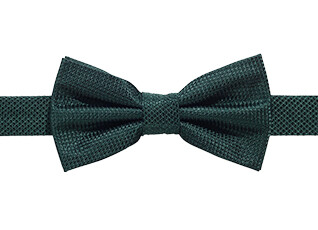 Nœud papillon homme vert bouteille en soie nattée